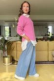 Made in Italy Conrad Body Skim Knit Jumper Peony